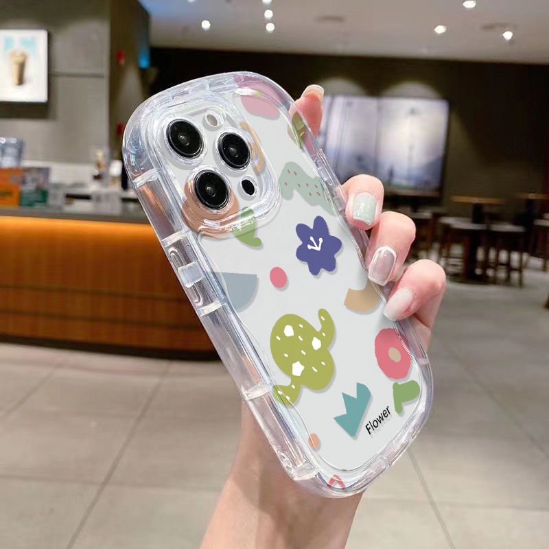 ✅Ốp Điện Thoại Mềm Trong Suốt Chống Sốc Họa Tiết Hoa Đơn Giản Cho Iphone Xs xs8p 12137 / xriPhone14 / 11promax