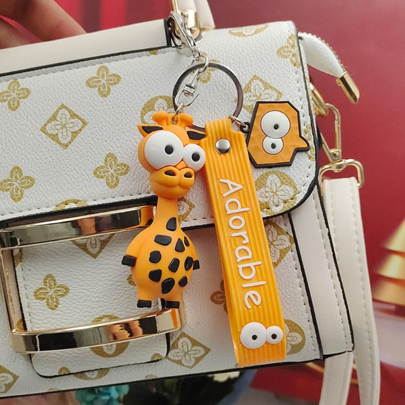 Móc Khóa Kim Loại Hình Động Vật Hoạt Hình Sáng Tạo