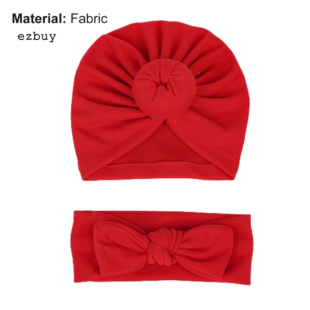 1 Bộ Mũ Vải Chống Mòn Thoải Mái Đính Nơ Thời Trang Mùa Thu Cho Bé Sơ Sinh
