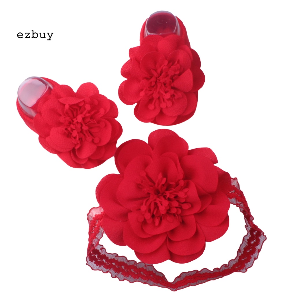 Set Vớ + Băng Đô Mềm Mại Chống Trượt Xinh Xắn Cho Bé