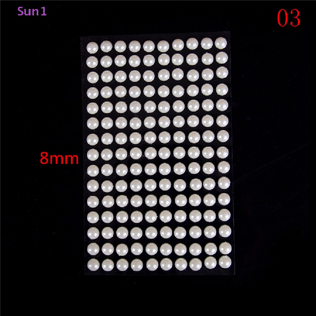 Sun1 > Ngọc Trai Giả Acrylic Tự Dính Trang Trí Đồ Chơi DIY