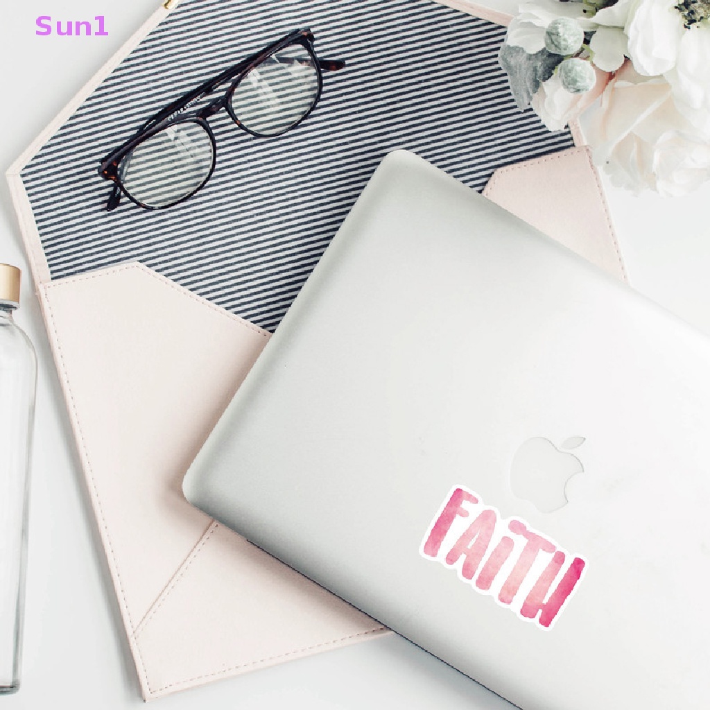 Set 50 Sticker Dán Trang Trí Ván Trượt DIY Chủ Đề Tôn Giáo