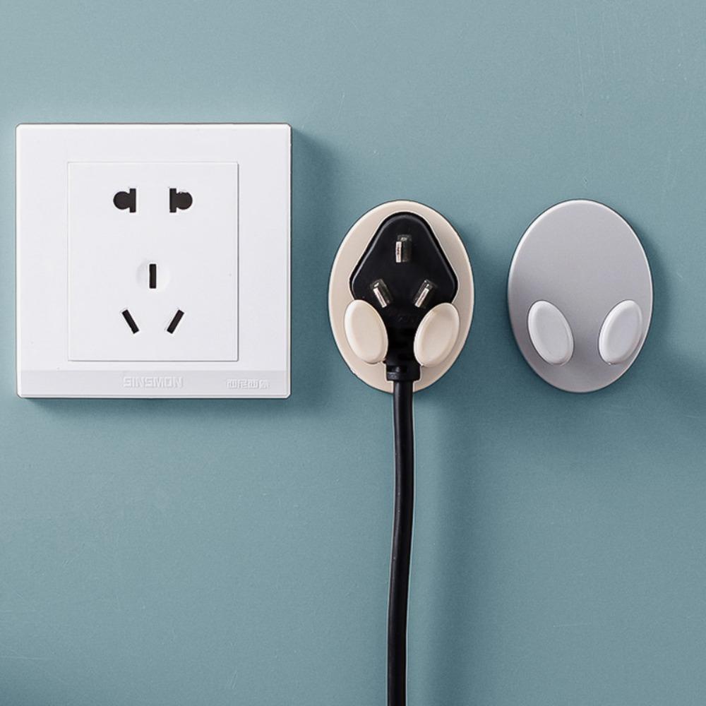1 Móc Treo Phích Cắm Gắn Tường Hình Oval Chống Nước Không Cần Đục Lỗ