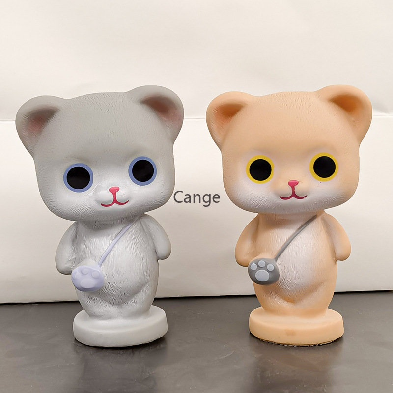 [Giao Hàng Nhanh] Phụ Kiện Trang Trí Bánh Kem Tráng Miệng Hình Mèo Kitty Dễ Thương