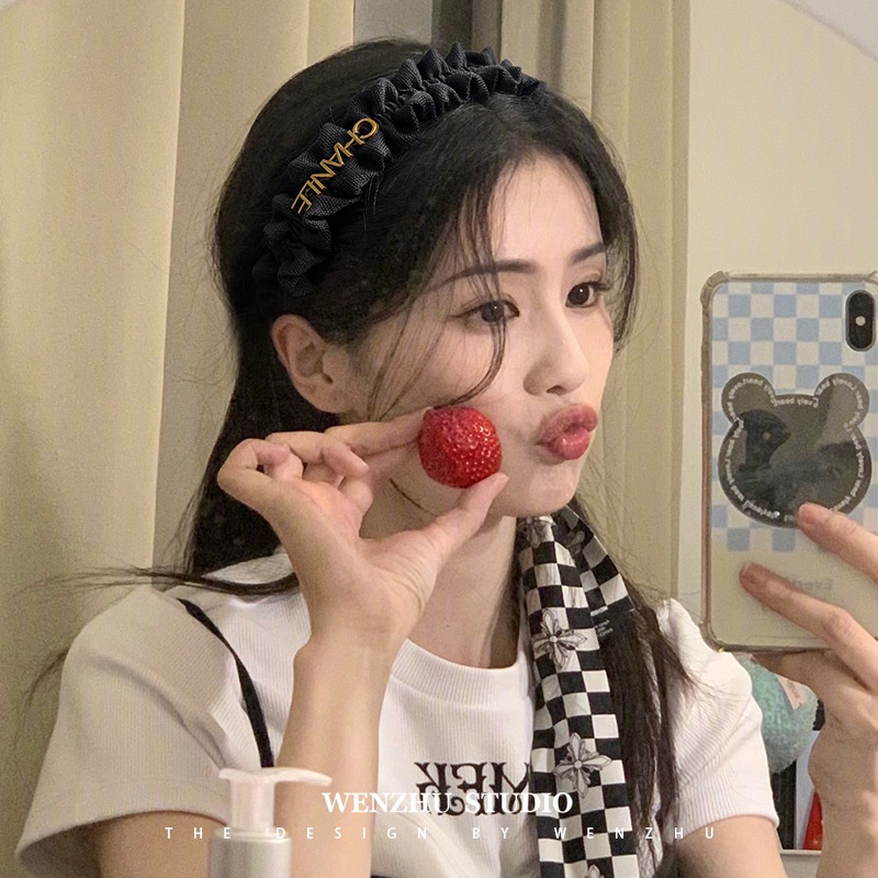 Băng Đô Vải Satin Bản Rộng Thời Trang Cho Nữ