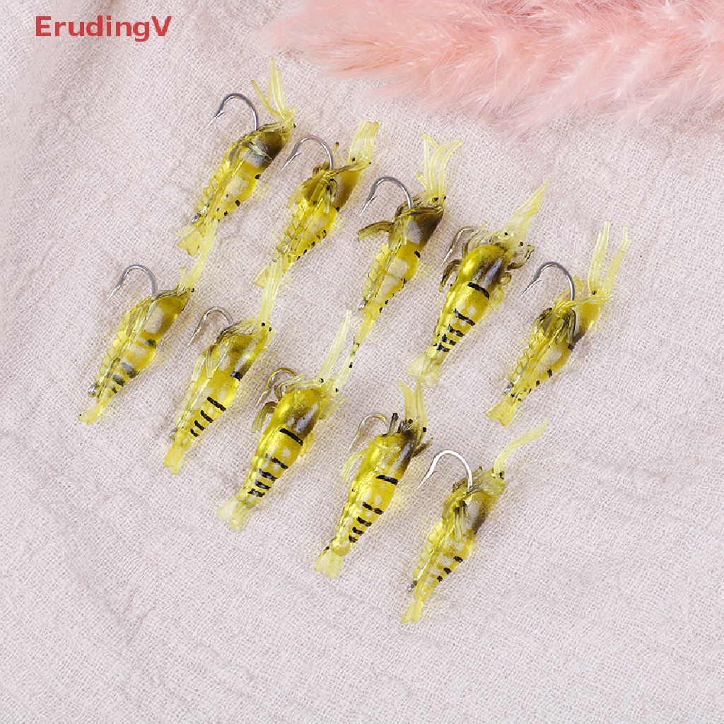 Set 10 Mồi Câu Cá Giả Hình Tôm Mềm Mại Chuyên Dụng [Mới] [Mới]