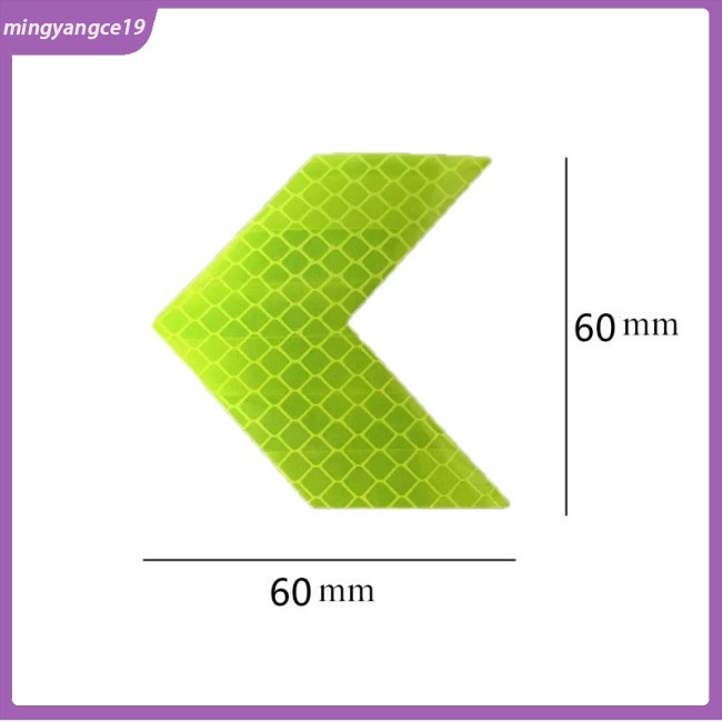 Bộ 10 Miếng Dán Phản Quang Chống Thấm Nước Hình Mũi Tên Trang Trí Thân Xe Hơi