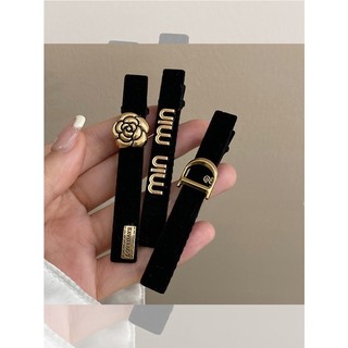 Kẹp tóc mỏ vịt màu đen phong cách retro