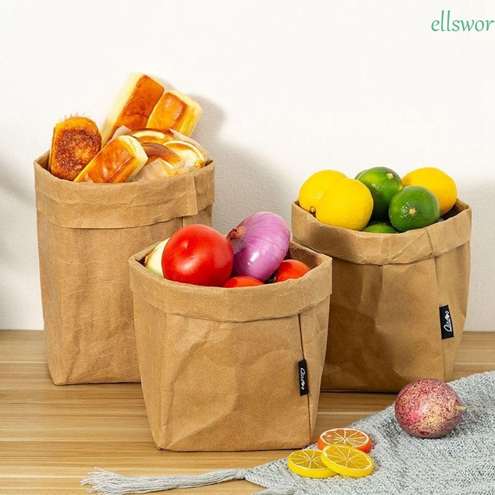 Túi Giấy Kraft Đựng Thực Phẩm Đa Năng Chống Thấm Nước Gấp Gọn Tiện Lợi