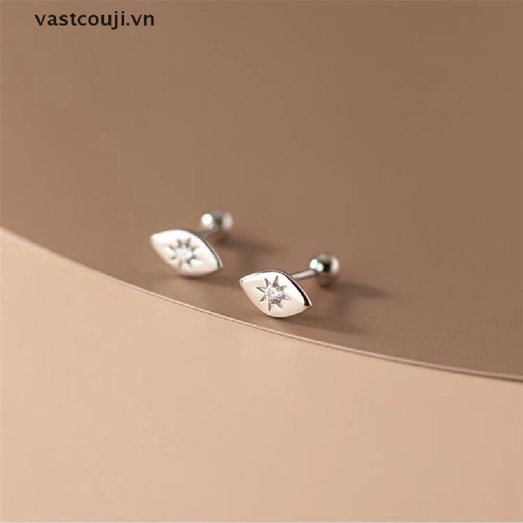 1 Đôi Bông Tai Đính Đá Zircon Thời Trang Cho Nữ