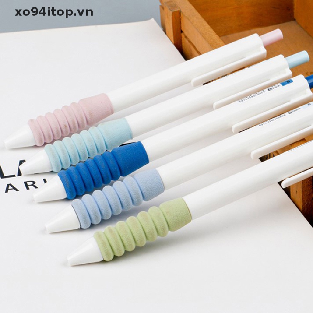 Set 5 Bút Bi Mực Đen Ngòi 0.5mm