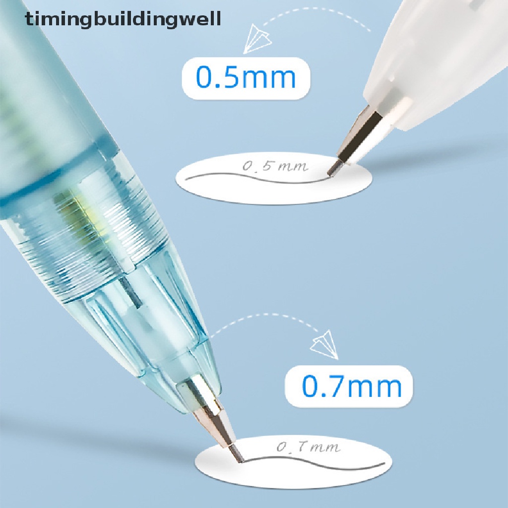 Twvn Bút Chì Bấm Tự Động Màu Trơn Dễ Thương Cho Học Sinh / Văn Phòng