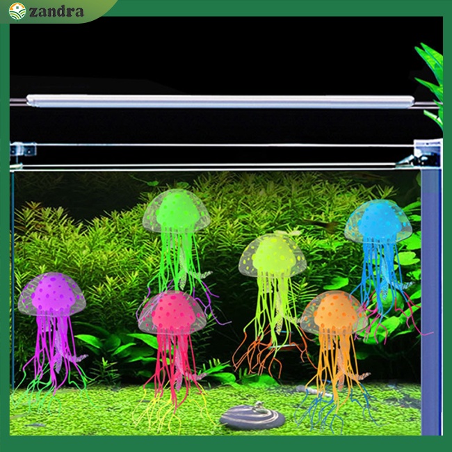 Sứa Silicone Phát Quang Trang Trí Bể Cá