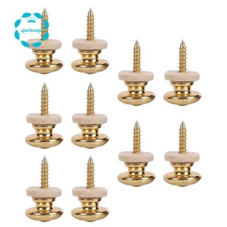 Bộ 10 chốt dây đeo đàn guitar bằng đồng hình nấm