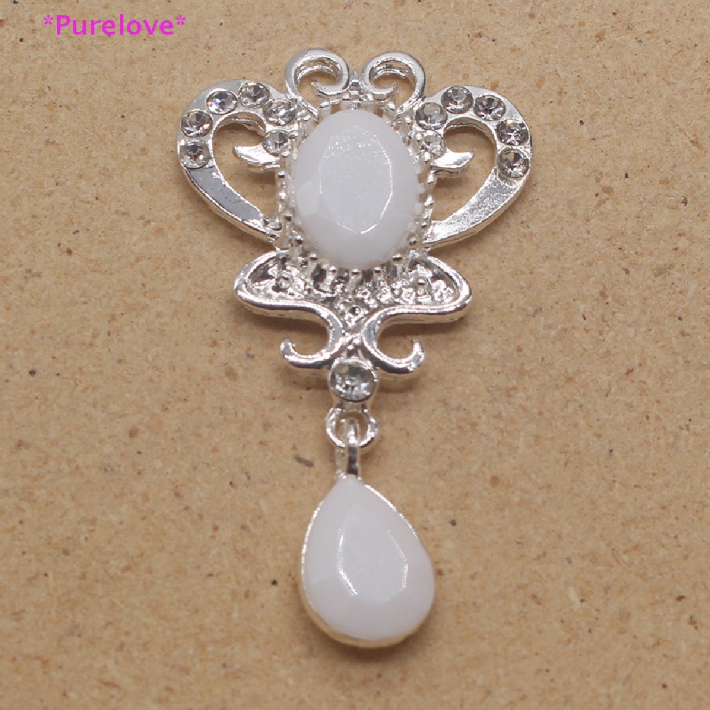 Trâm Cài Tóc Hình Bướm Bằng acrylic Màu Bạc DIY Mới