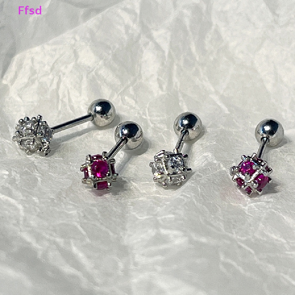 1 Đôi Khuyên Tai Đính Đá Zircon Thời Trang Cho Nữ