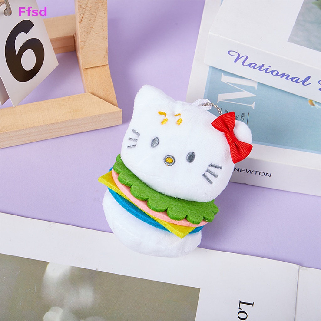 {Ffsd} Móc Khóa Hình Mèo Bông Phong Cách Hoạt Hình Hamburger Dễ Thương Làm Quà Tặng Sinh Nhật * Hàng Bán Chạy