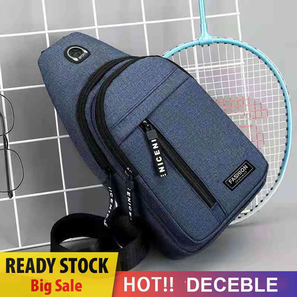 Men Casual Waist Bags Adjustable Crossbody Chest Bags Outdoor Sports Accessories