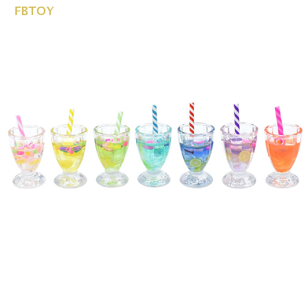 1 Ly Nước Ép Trái Cây Trang Trí Nhà Búp Bê 1 / 6