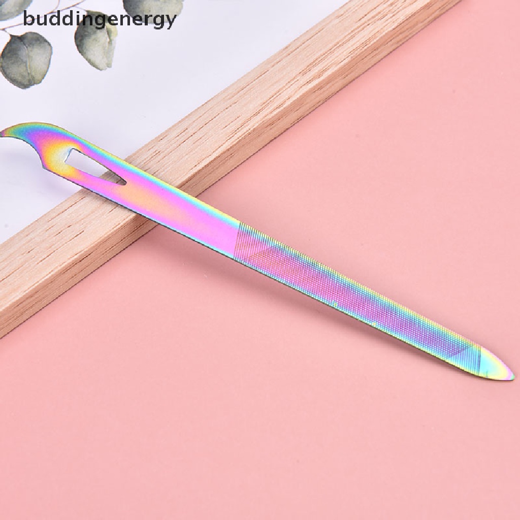 Dũa Móng Tay Hai Mặt Bằng Thép Không Gỉ Dày Dặn