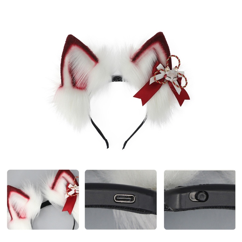 Han Băng Đô Tai Cáo Điện Tử Có Thể Di Chuyển Hóa Trang Truyện Tranh Nhồi Bông Cho Thanh Thiếu Niên Truyện Tranh Cô Gái