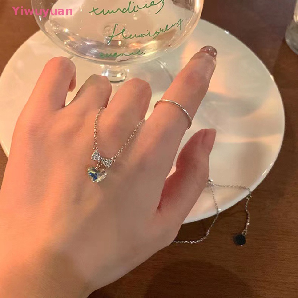 Vòng cổ Mặt Trái Tim Đính Đá Zircon Lấp Lánh Thời Trang Mới