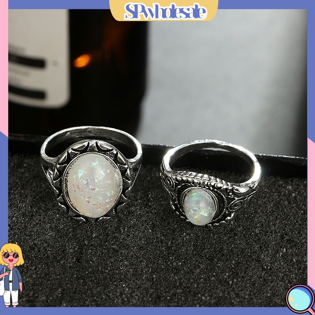 <SPwholesale> Set 8 Nhẫn Đeo Khớp Ngón Tay Phong Cách Vintage