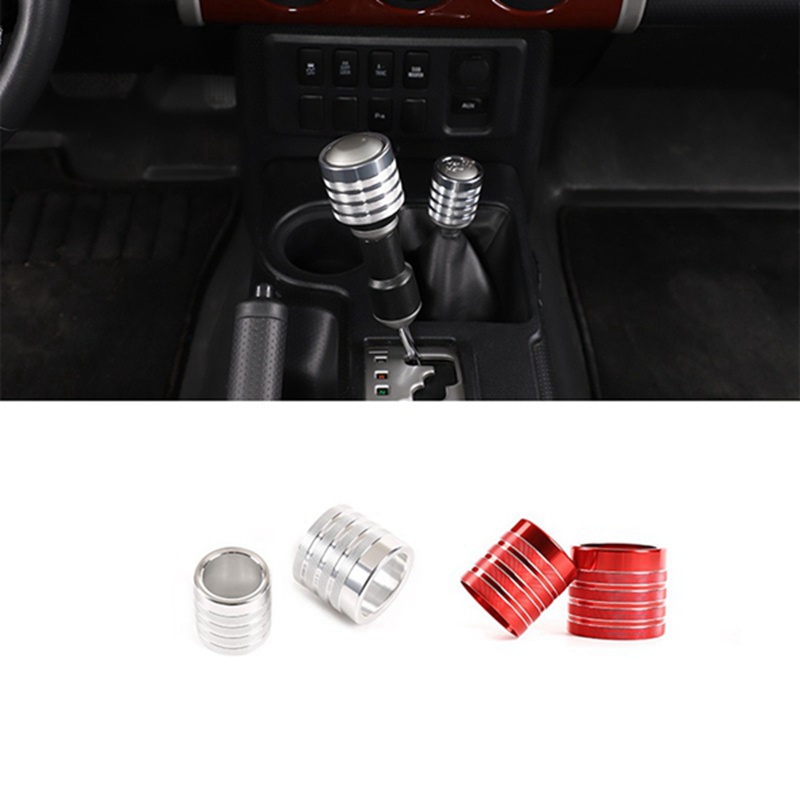 Vòng Đệm Cần Số Bằng Hợp Kim Nhôm Màu Đỏ Chuyên Dụng Cho Toyota FJ Cruiser 2007-2021