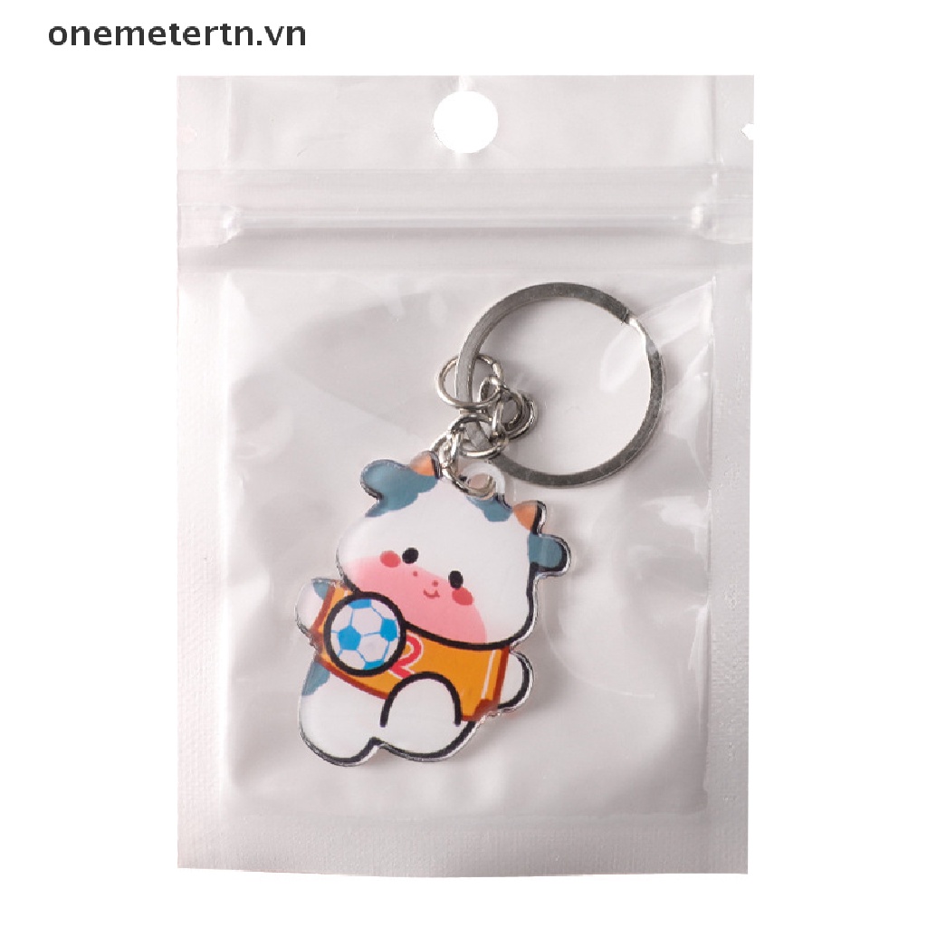 Onemetertn Móc Khóa Acrylic Hoạt Hình Dễ Thương Trang Trí Balo Đi Học Cho Cặp Đôi