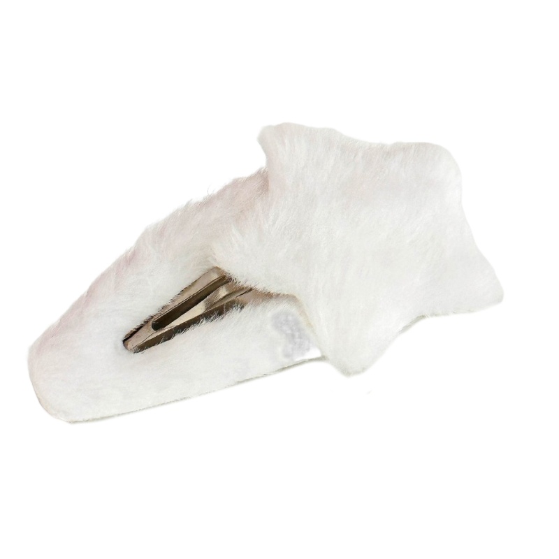 Kẹp Tóc Hình Ngôi Sao Phủ Lông Xù Đáng Yêu Cho Bé Gái