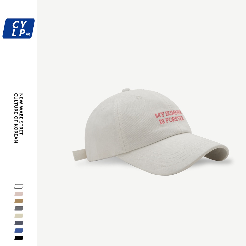 Mũ Lưỡi Trai Thêu Chữ Đơn Giản Thời Trang Hàn Quốc