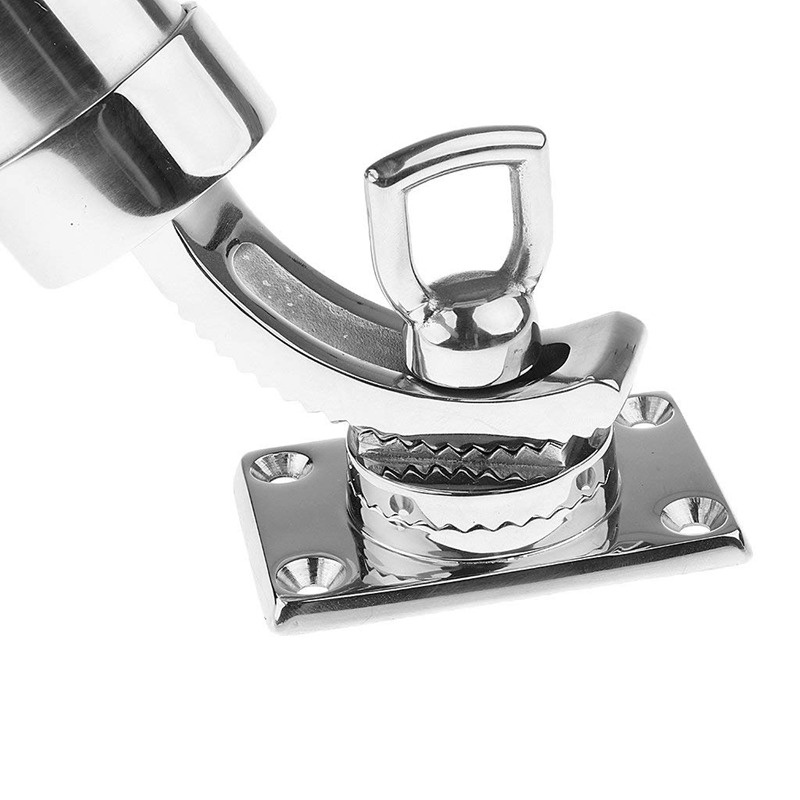 Giá Đỡ Cần Câu Cá Gắn Thuyền Màu Bạc Có Thể Điều Chỉnh Tiện Dụng