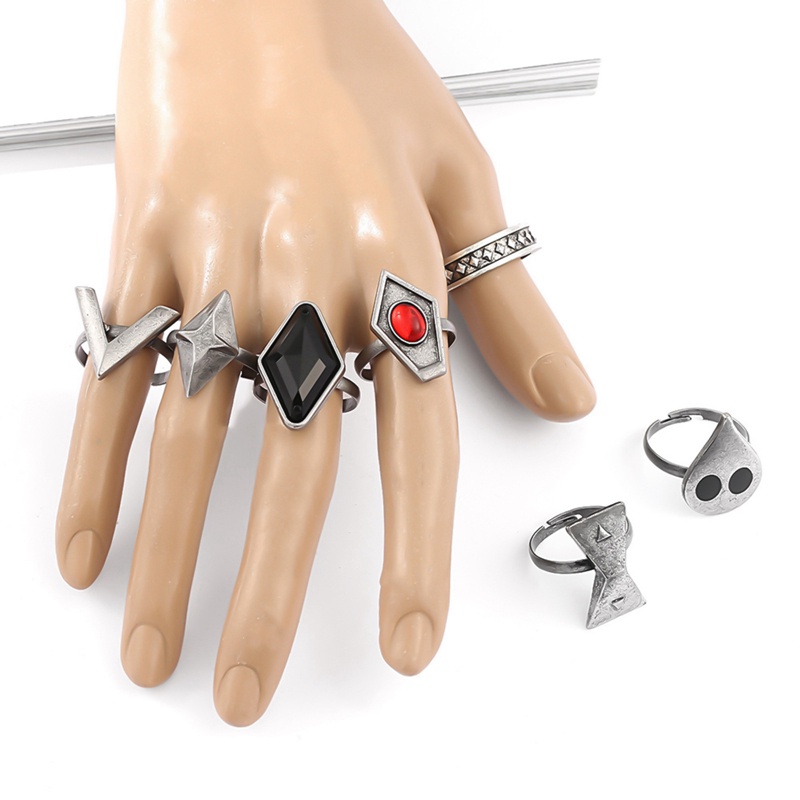 Nhẫn Đeo Tay 7 Trong 1 Có Thể Điều Chỉnh Hóa Trang Nhân Vật Hoạt Hình Genshin Va Chạm Hutao