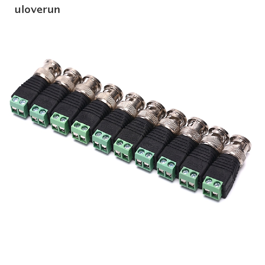 Dây Cáp Kết Nối uloverun 10 Male Coax CAT5 Sang Coaxial BNC Dành Cho Camera CCTV Video Balun vn