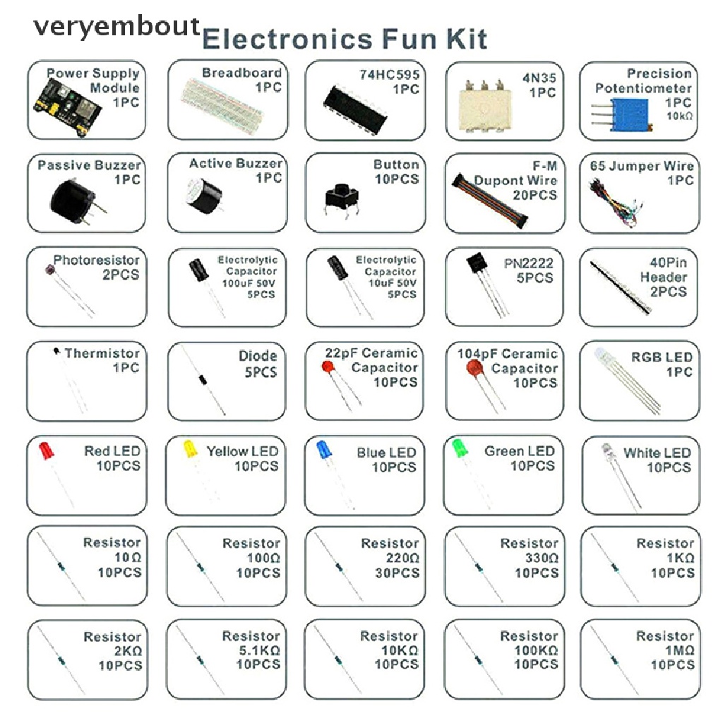 Bộ Bảng Mạch Điện Tử 830 Lỗ Cho Arduino UNO R3 Kèm Hộp Đựng