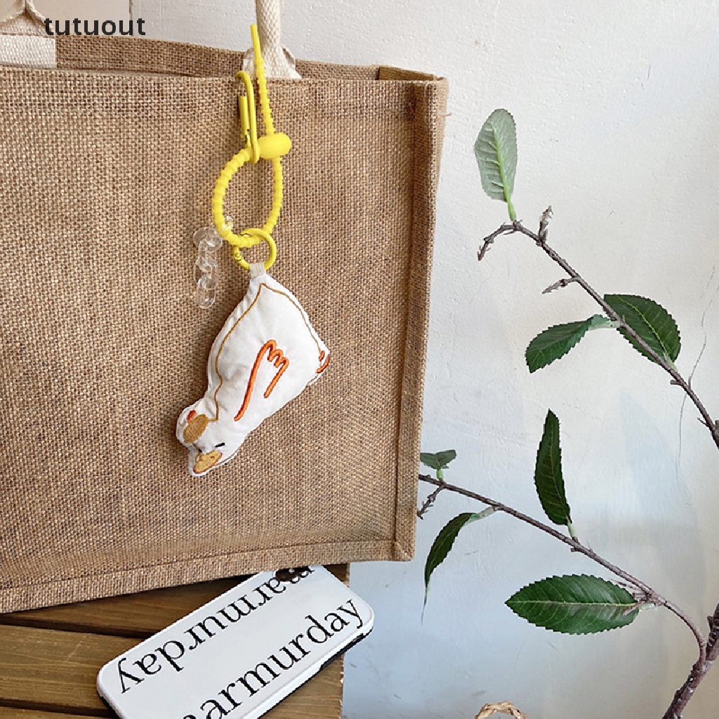 Móc Khóa Hình Vịt Nhồi Bông Đáng Yêu