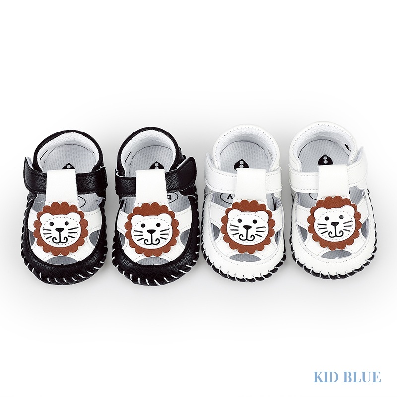 Giày Đế Mềm Chống Trượt Thoáng Khí Thoải Mái In Hình Thú Hoạt Hình Dễ Thương Thời Trang Xuân Hè Cho Bé