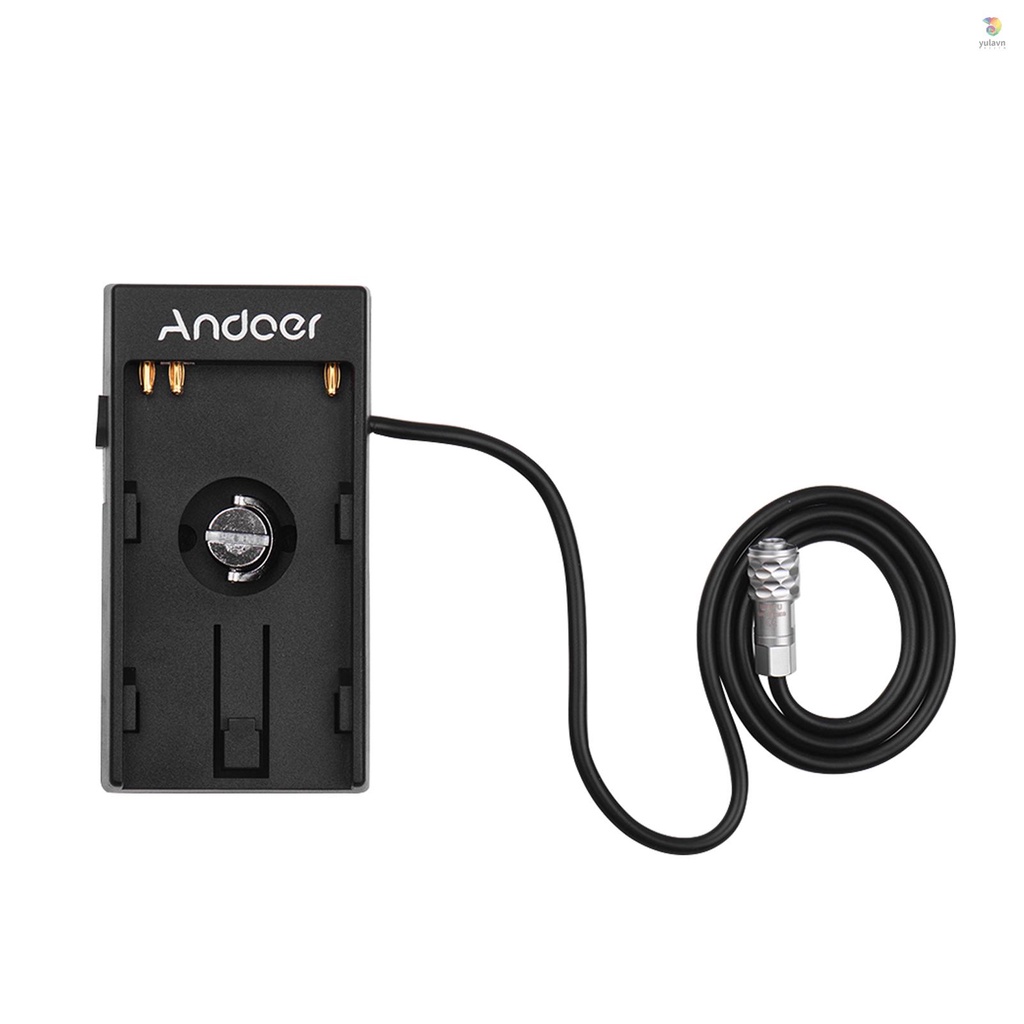 Tấm Chuyển Đổi Nguồn Pin Andoer Với Ốc Vít 1 / 4 Inch Cho Pin Blackmagic Cinema BMPCC 4K BP-U30 U60 U90 BP-U