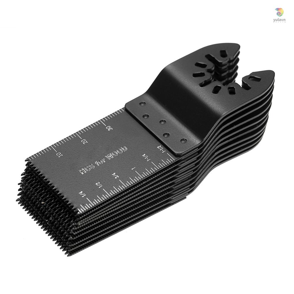 Set 10 Lưỡi Cưa 34mm Bằng Thép Carbon Chất Lượng Cao Cho DeWalt Cougar Fein Multimaster Makita Rockwell Sonicrafter Worx