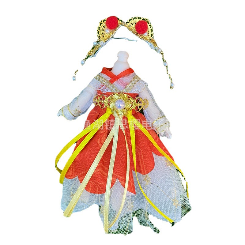 Bộ Quần Áo Thay Đổi Màu Sắc Cho Búp Bê 16-17cm