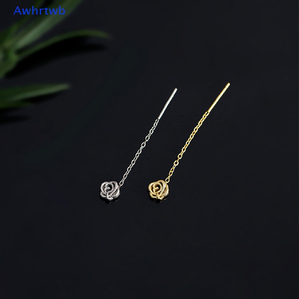 Bông Tai Dáng Ngắn Phối Tua Rua Hình Hoa Đơn Giản Thời Trang Dự Tiệc Cho Nữ Mới