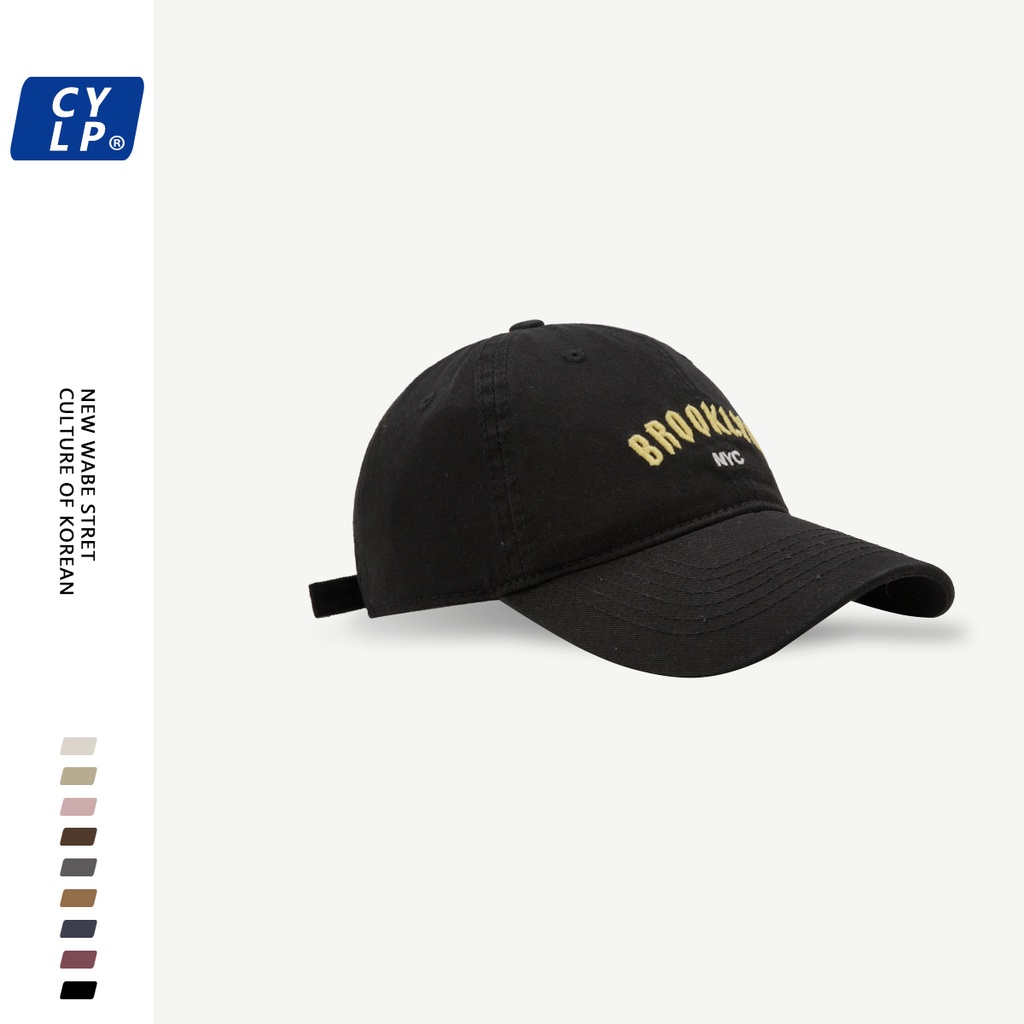 Mũ Lưỡi Trai Thêu Chữ NYC Phong Cách Hàn Quốc Thời Trang Xuân Hè Cá Tính Cho Cặp Đôi