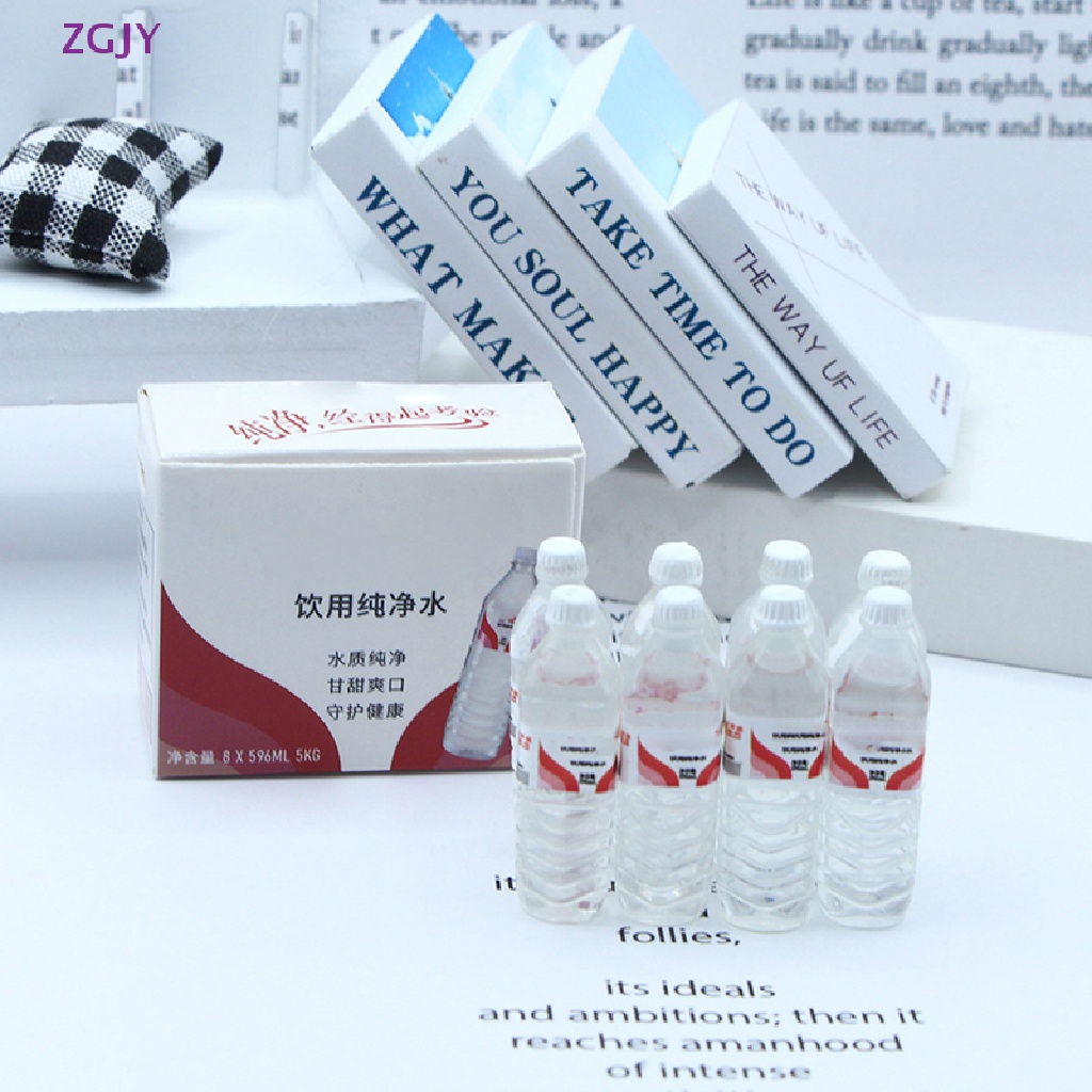 Bộ Mô Hình Chai Nước Khoáng Mini Dùng Trang Trí Nhà Búp Bê ZGJY Mới