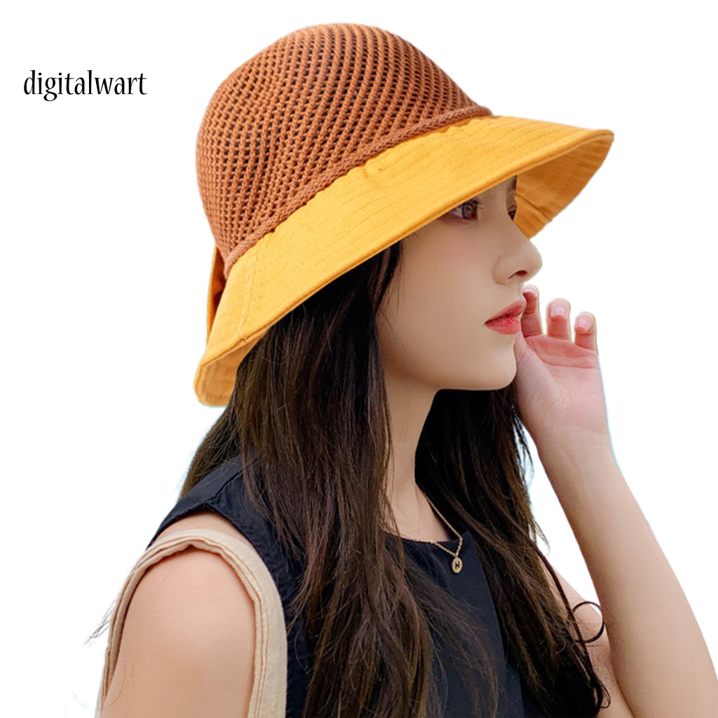 Kỹ Thuật Số| Nón Tai Bèo Vành Rộng Bằng Polyester Thoáng Khí Thời Trang