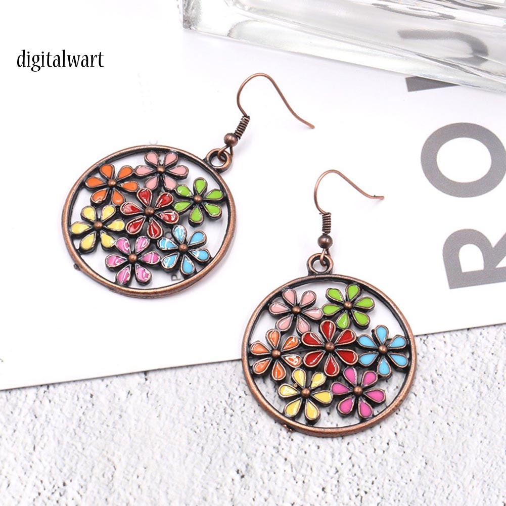 Kỹ Thuật Số| Khuyên Tai Nữ Trang Dáng Tròn Phong Cách Bohemian