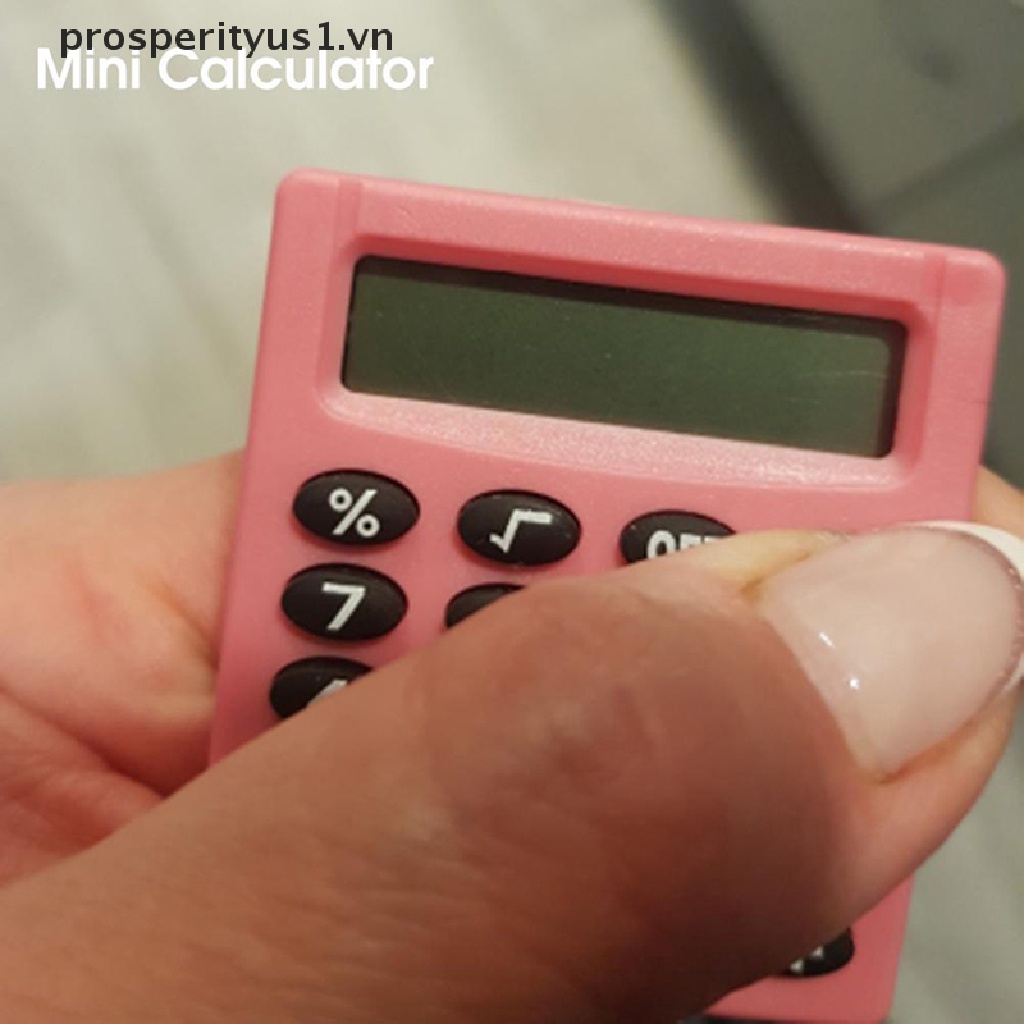 Máy Tính Cầm Tay Mini Bằng Nhựa Hình Vuông Nhiều Màu Đa Năng prosperityus1 [VN]