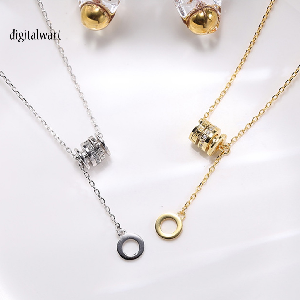 Kỹ Thuật Số| Vòng cổ Mạ Bạc Hình Trụ Thân Thiện Với Làn Da