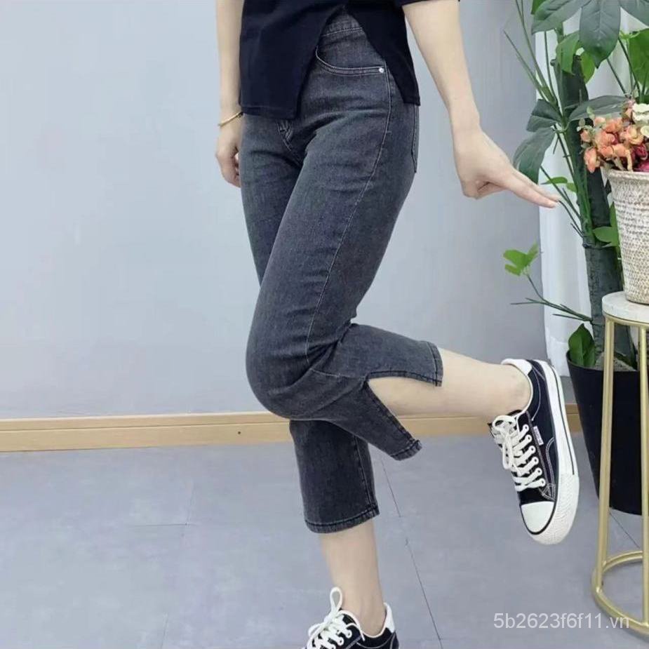 Quần Jeans Lửng Thời Trang Hàn Quốc Mới Cho Nữ