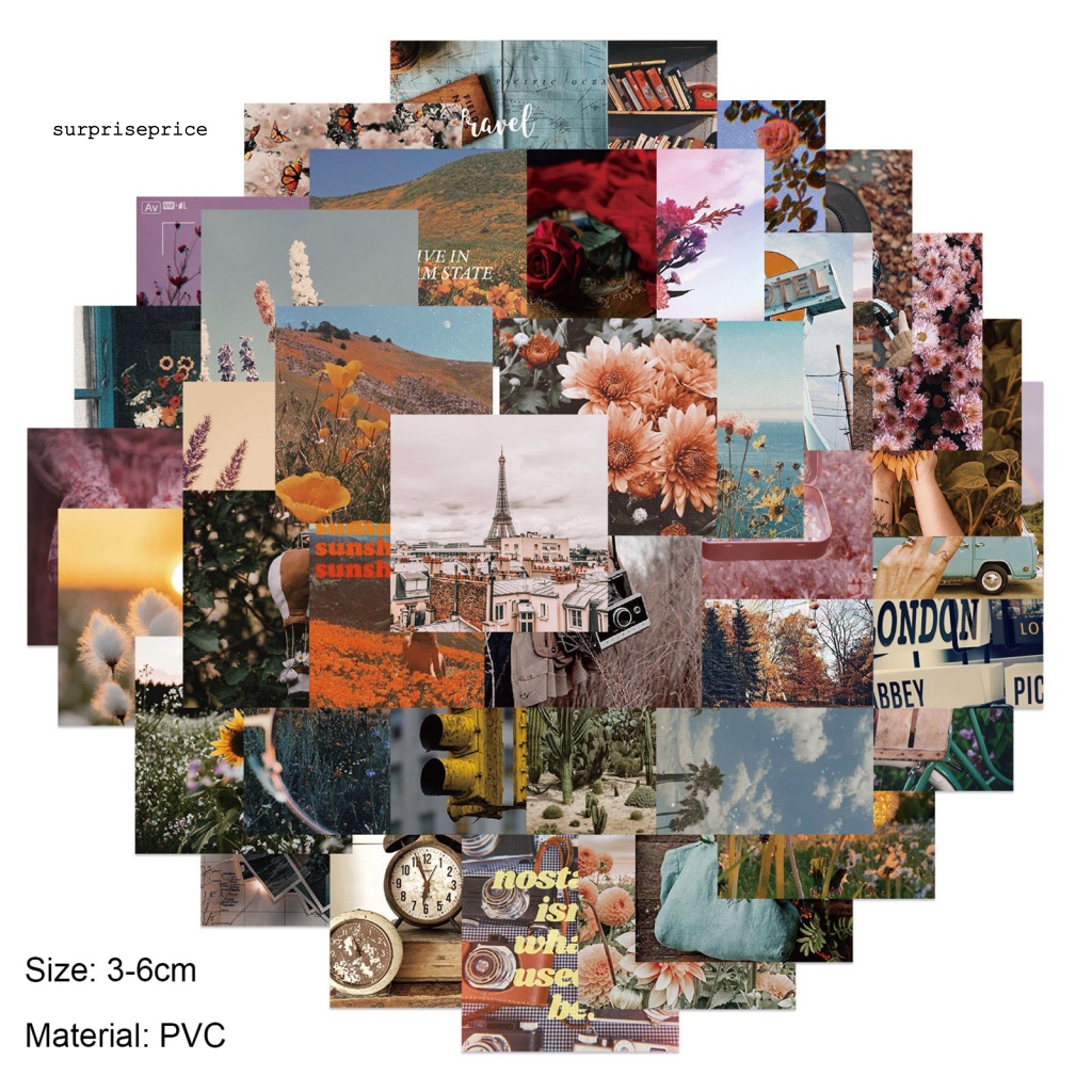 Bộ 56 Miếng Dán PVC Chống Nước Dùng Trang Trí Ván Trượt