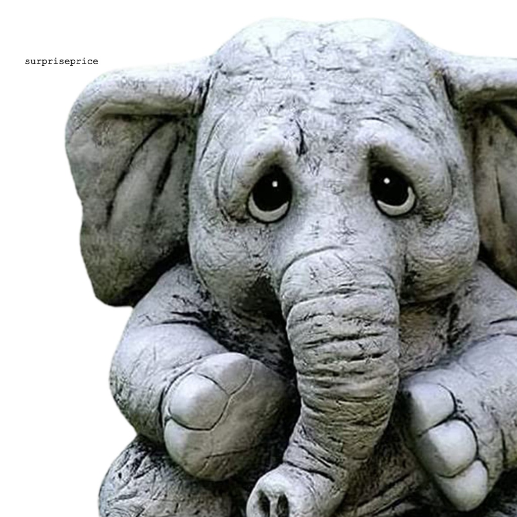 Mô Hình Tượng Voi Bằng Nhựa Resin Nhân Tạo Trang Trí Sân Vườn